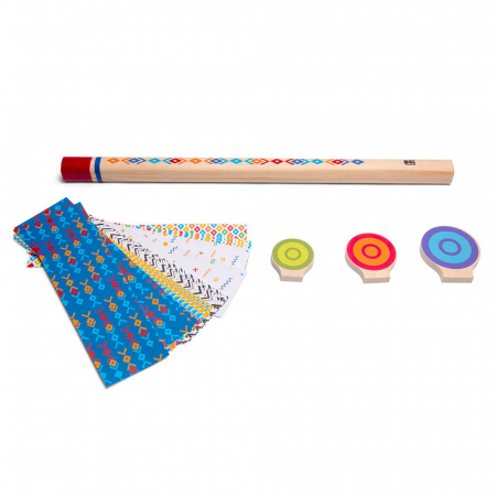 Jucării motrice și de exterior - Blow Darts, joc de suflat cu tub si sageti, 6+ ani