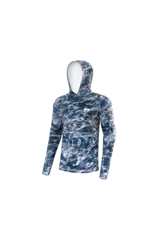 Accesorii pescuit - Bluza Flying Fisherman Performance Hoodie Mossy Oak Blackfin L