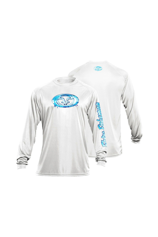 Pescuit si vanatoare - Bluza Flying Fisherman Water Logo Performance Tee White M