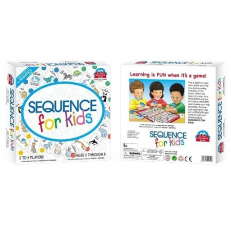 Joc de societate sau board game Sequence pentru copii, for kids. [3]
