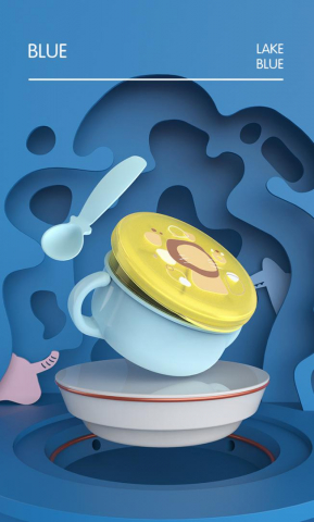 Bol 2 in 1 pentru snackuri, blue [4]