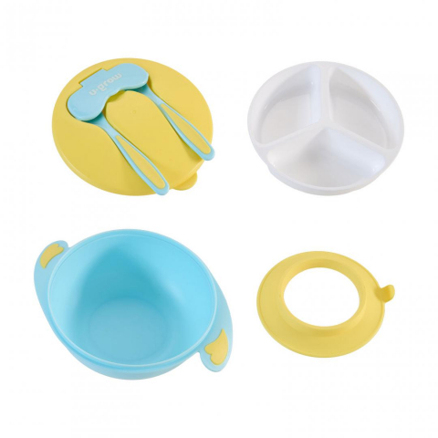 Bol , lingurita si furculita, blue [2]