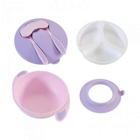 Bol , lingurita si furculita, mov [2]