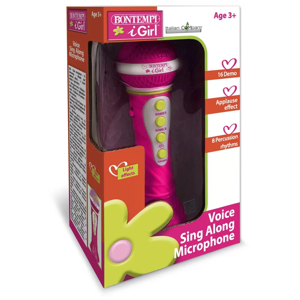 Jucării și Jocuri pentru copii - Bontempi microfon girl wireless, varsta de la 3 ani la 7 ani