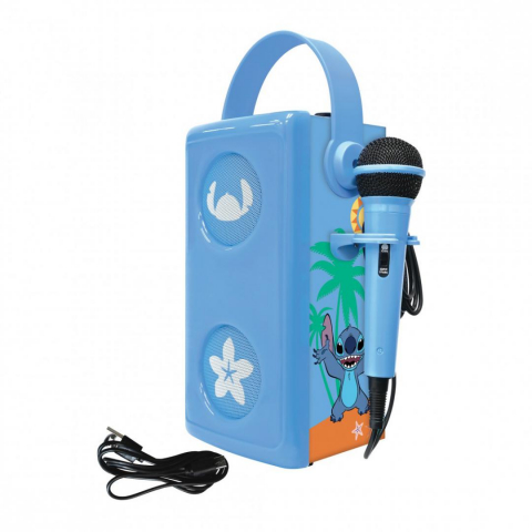 Boxa cu lumini si microfon fara fir, stitch [2]