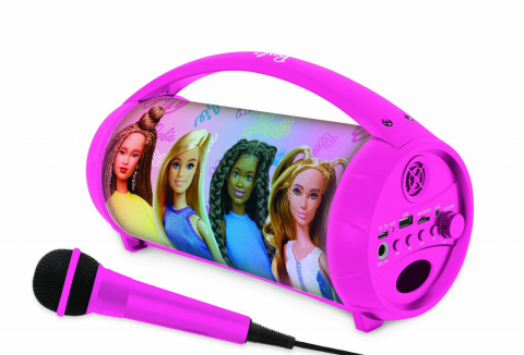 Boxa cu microfon si lumini, barbie [2]