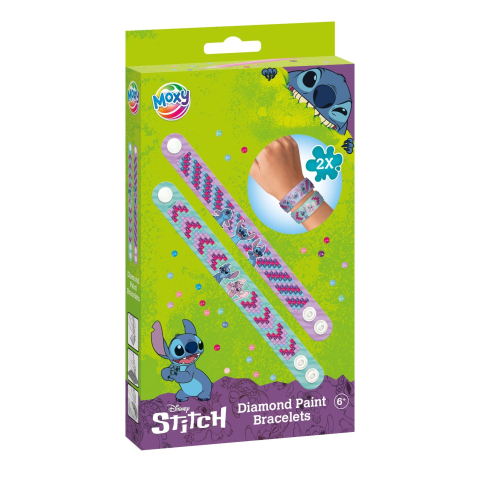 Jucării și Jocuri pentru copii - Bratari Diamante Paint Disn Stitch 2pcs -12x22cm  Totum
