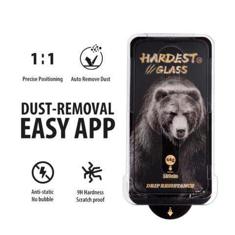 Laptop, Tablete & Telefoane - Brave Bear Folie Sticla Super Sapphire cu aplicator iPhone 15 Pro