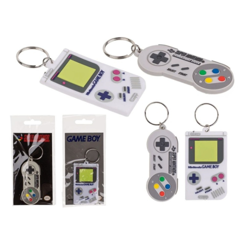 Îmbrăcăminte și accesorii - Breloc - controler Nintendo si Gameboy, 7cm, diverse modele, 3+ ani, Out of the blue, 12/0031 / 35964