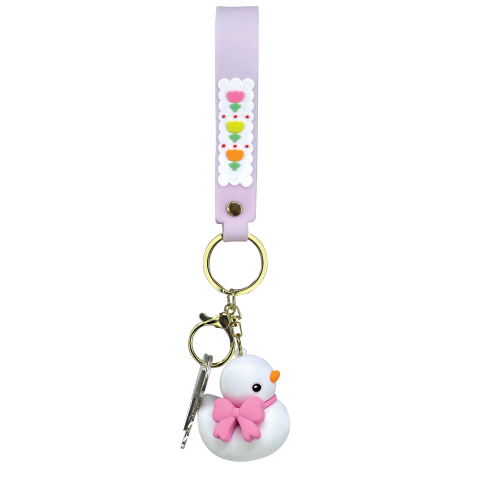 Breloc Ratusca cu curea din silicon - alba/galbena (12 buc/display), copii varsta 3 ani+,6 ani+,8 ani+ [2]