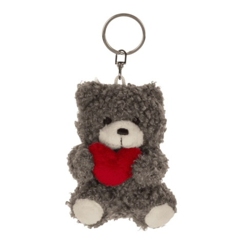 Breloc - ursulet de plus cu inima, 8cm, 4 culori, 3+ ani, Out of the blue, 61/6971 / 38037 [3]