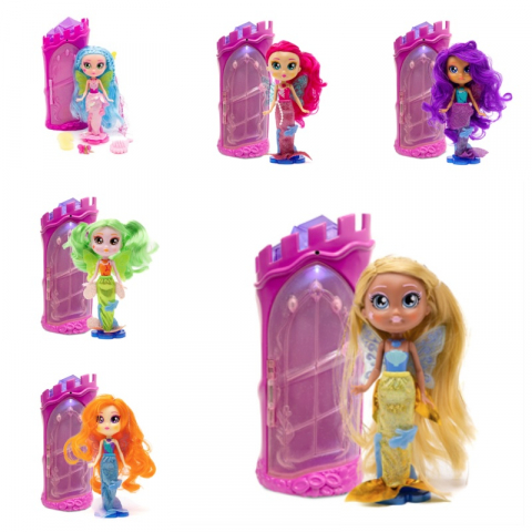 Jocuri de rol - Bright Fairy Friends - Set de joaca cu sirena, castel si accesorii varsta 5-7 ani ,7-9 ani, Fete