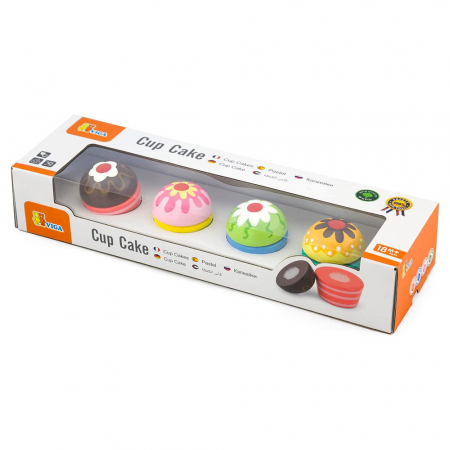 Briose din lemn, set 4 bucati, Viga Toys, 2-5 ani [3]