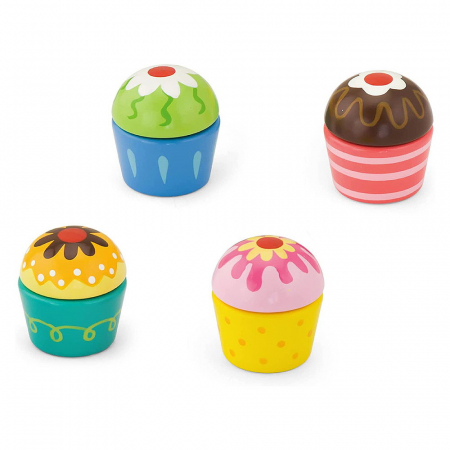 Briose din lemn, set 4 bucati, Viga Toys, 2-5 ani [1]