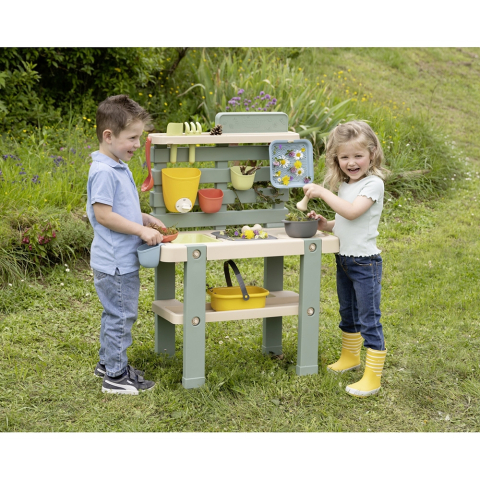 Bucatarie Smoby Mud Kitchen cu 15 accesorii [3]