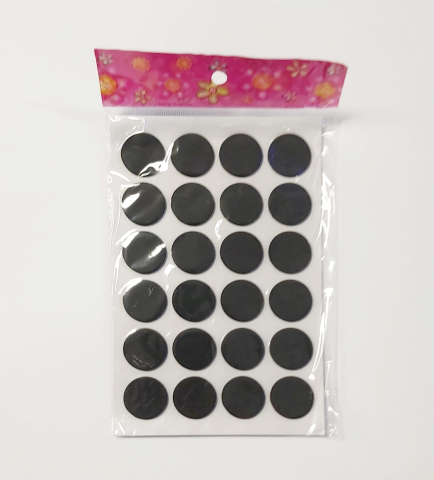 Art & Craft si Artizanat - Buline negre autocolante spuma 