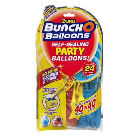 Bunch o Balloons - Set baloane de petrecere si rezerve, 24 baloane copii varsta 7 ani + [1]