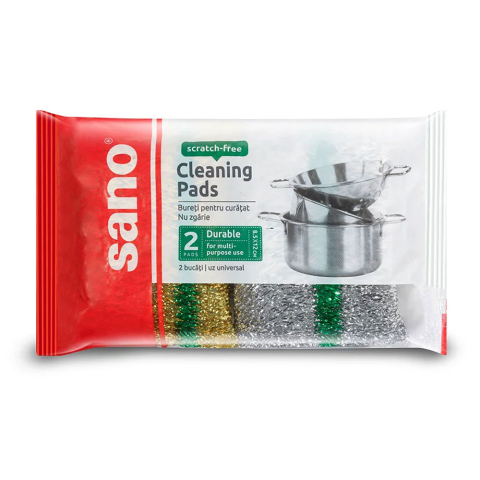 Detergenti si Curatenie - Burete vase 2in1 2/set sano