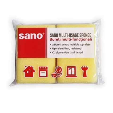 Detergenti si Curatenie - Burete vase canelat 2/set sano