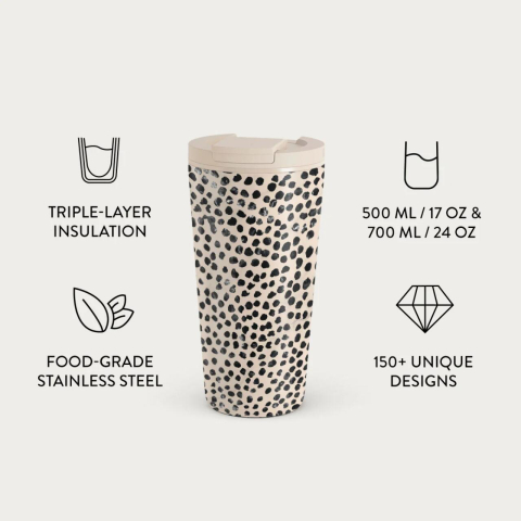 Laptop, Tablete & Telefoane - Burga Cana Termos Inox Almond Latte, 500ml