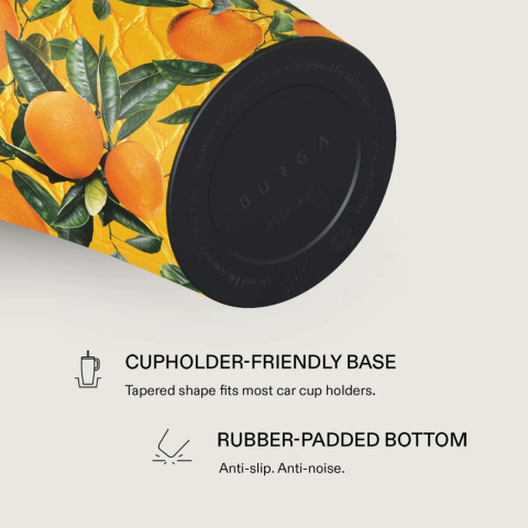 Burga Cana Termos Orange Lemonade 1.2 L cu capac anti scurgeri si pai reutilizabil, inox [4]