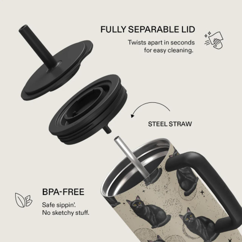 Burga Cana Termos Salem 1.2 L cu capac anti scurgeri si pai reutilizabil, inox [6]