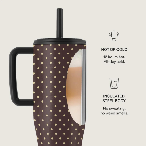 Burga Cana Termos Sorry Busy cu capac rezistent la scurgeri si pai reutilizabil, inox, 1.2 L [5]