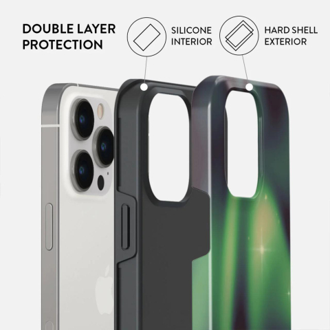 Laptop, Tablete & Telefoane - Burga Husa Dual Layer Aurora iPhone 14 Pro Max