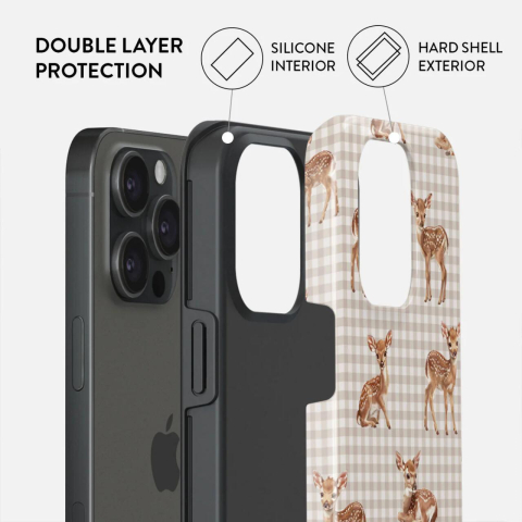 Laptop, Tablete & Telefoane - Burga Husa Dual Layer Bambi iPhone 15 Pro Max