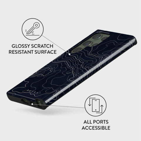 Burga Husa Dual Layer Drifting Shores Line Art Samsung Galaxy S23 Ultra [1]