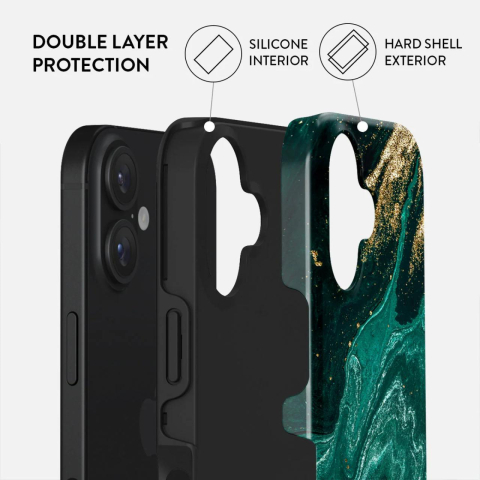 Laptop, Tablete & Telefoane - Burga Husa Dual Layer Emerald Pool iPhone 16