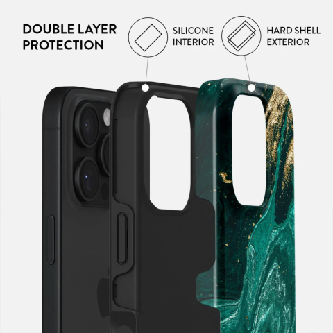 Laptop, Tablete & Telefoane - Burga Husa Dual Layer Emerald Pool iPhone 16 Pro Max