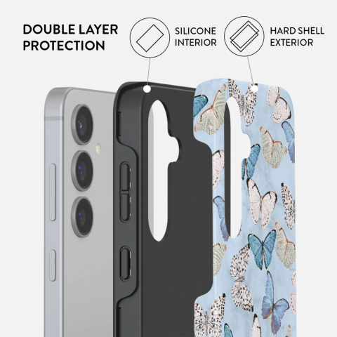 Laptop, Tablete & Telefoane - Burga Husa Dual Layer Give Me Butterflies Samsung Galaxy S24