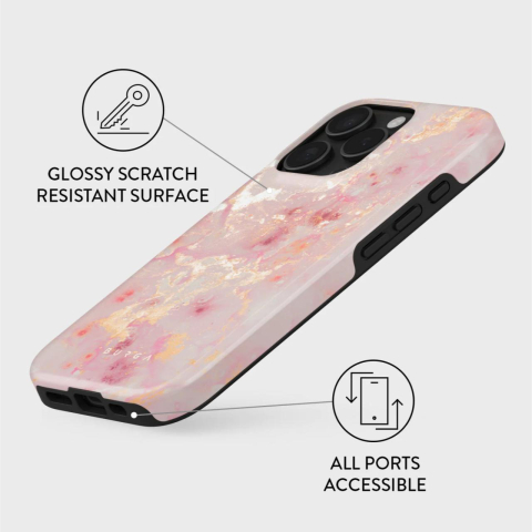 Burga Husa Dual Layer Golden Coral iPhone 16 Pro [1]