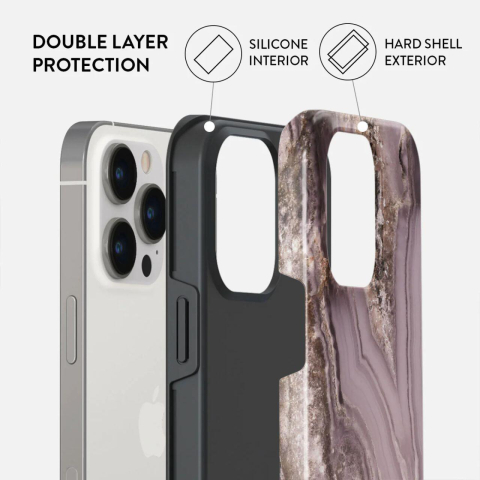 Laptop, Tablete & Telefoane - Burga Husa Dual Layer Golden Taupe iPhone 15 Pro