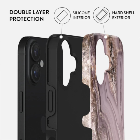 Laptop, Tablete & Telefoane - Burga Husa Dual Layer Golden Taupe iPhone 16