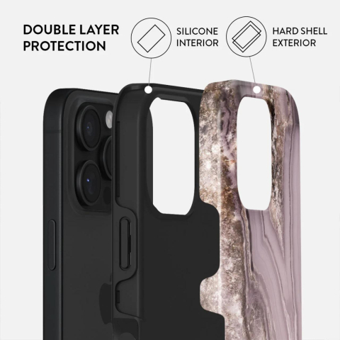 Laptop, Tablete & Telefoane - Burga Husa Dual Layer Golden Taupe iPhone 16 Pro