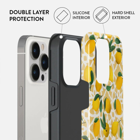 Laptop, Tablete & Telefoane - Burga Husa Dual Layer Lemon Juice iPhone 15 Pro Max