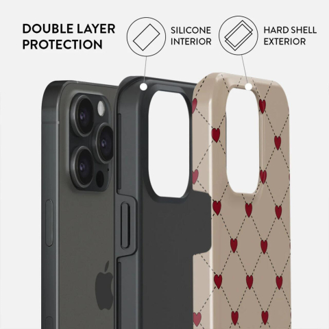 Laptop, Tablete & Telefoane - Burga Husa Dual Layer Love Letter iPhone 15 Pro