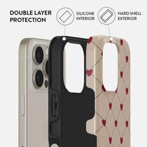 Laptop, Tablete & Telefoane - Burga Husa Dual Layer Love Letter iPhone 16 Pro