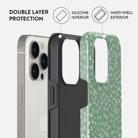 Laptop, Tablete & Telefoane - Burga Husa Dual Layer Lush Meadows iPhone 15 Pro
