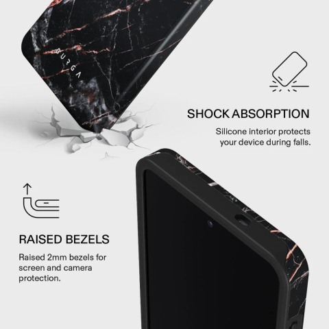 Burga Husa Dual Layer Magnetic Rose Gold Marble Samsung Galaxy S26 Plus [2]