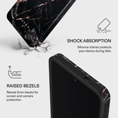 Burga Husa Dual Layer Magnetic Rose Gold Marble Samsung Galaxy S26 Ultra [2]