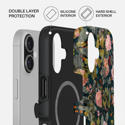 Laptop, Tablete & Telefoane - Burga Husa Dual Layer Magsafe Bloomy Garden iPhone 17