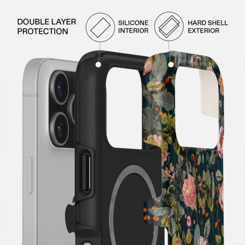 Laptop, Tablete & Telefoane - Burga Husa Dual Layer Magsafe Bloomy Garden iPhone 17 Pro