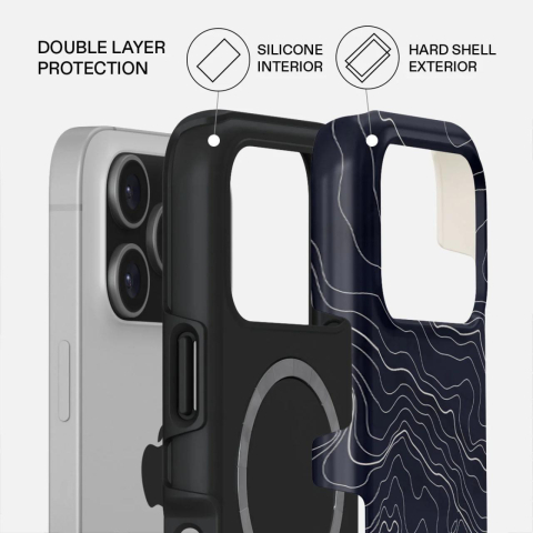 Laptop, Tablete & Telefoane - Burga Husa Dual Layer Magsafe Drifting Shores Line iPhone 17 Pro