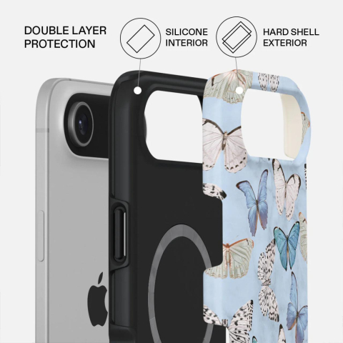 Laptop, Tablete & Telefoane - Burga Husa Dual Layer Magsafe Give Me Butterflies iPhone Air