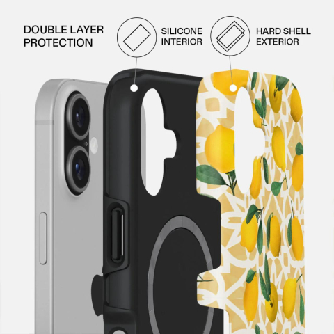 Laptop, Tablete & Telefoane - Burga Husa Dual Layer Magsafe Lemon Juice iPhone 17