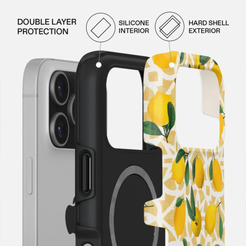 Laptop, Tablete & Telefoane - Burga Husa Dual Layer Magsafe Lemon Juice iPhone 17 Pro Max