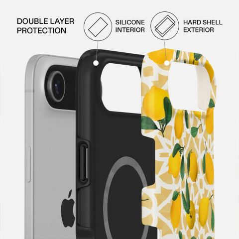 Laptop, Tablete & Telefoane - Burga Husa Dual Layer Magsafe Lemon Juice iPhone Air